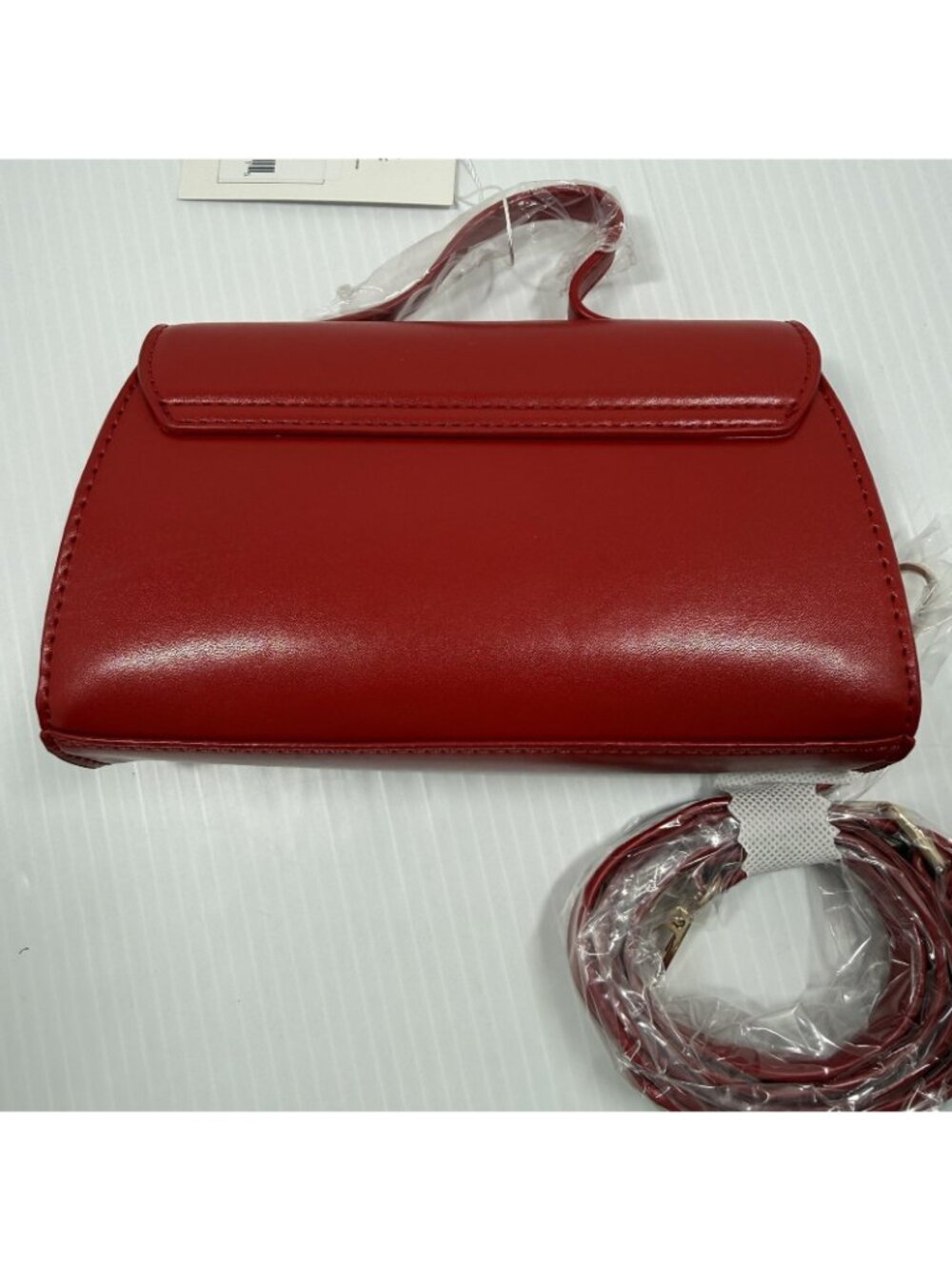 CXL Christian Lacroix Laine Patent Crossbody Bag Red NWT Gold Coquette Mini Flap - Picture 8 of 10